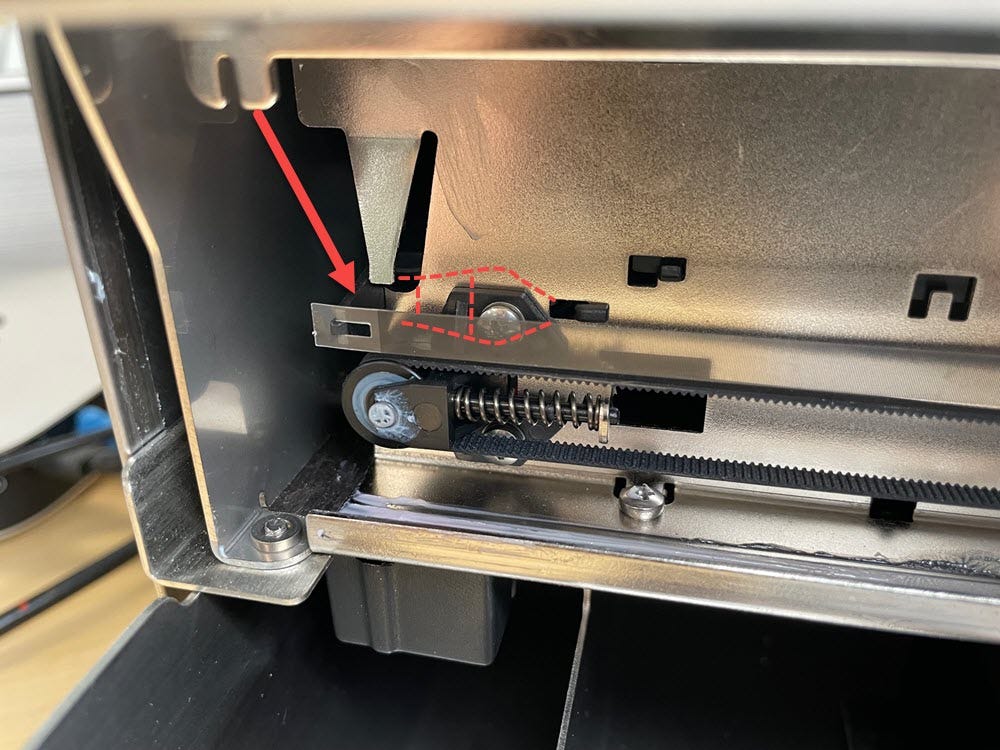 Encoder Mount for belt Tensioner side (Eddie, IP60, LX910