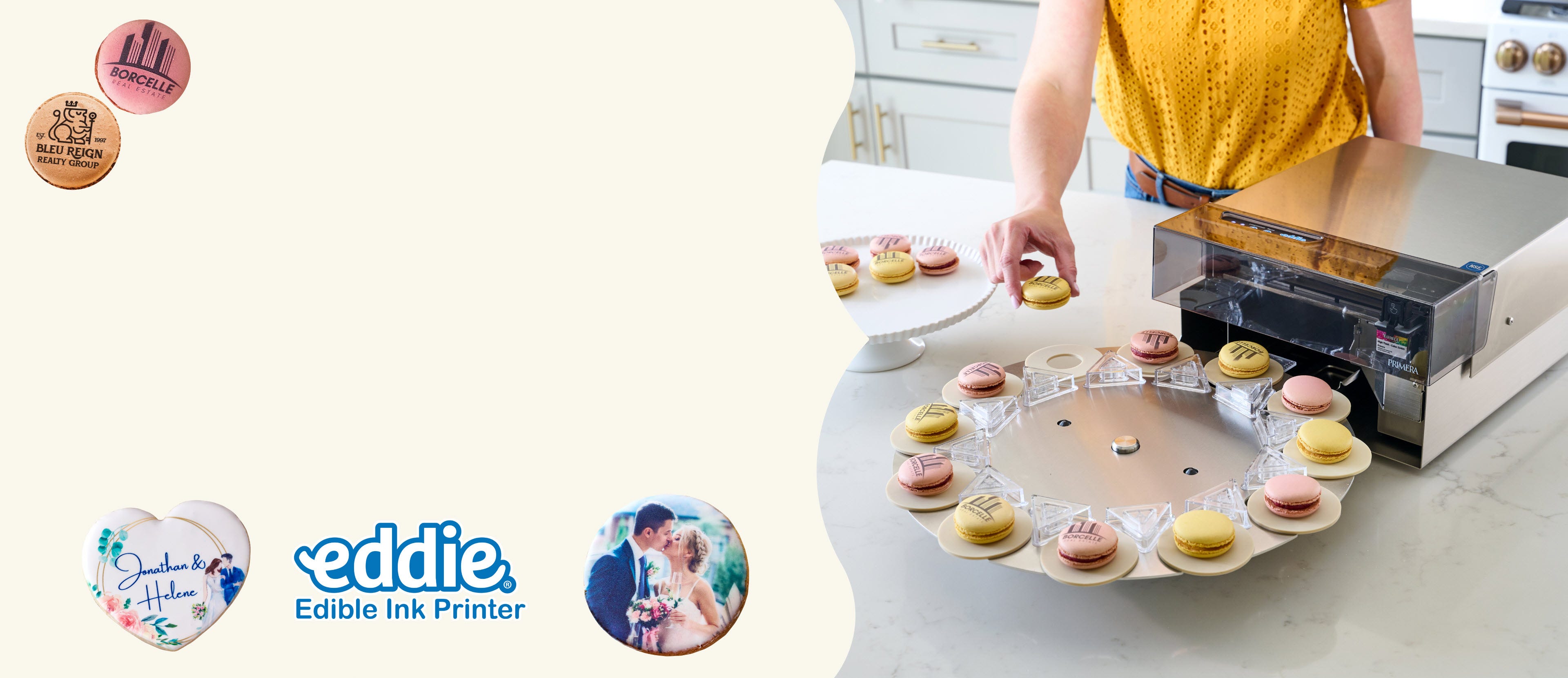 Macarons, Printed By Edible Image Printers